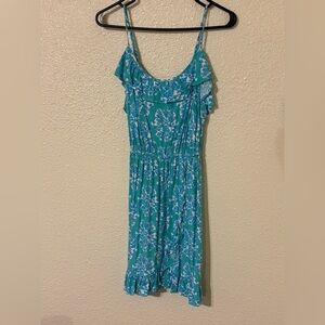 Lilly Pulitzer Teal and White Camisole